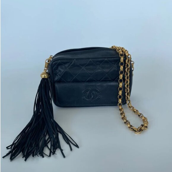 Chanel | Vintage Camera Bag | Navy Blue | Upcycled - Picture 1 of 12